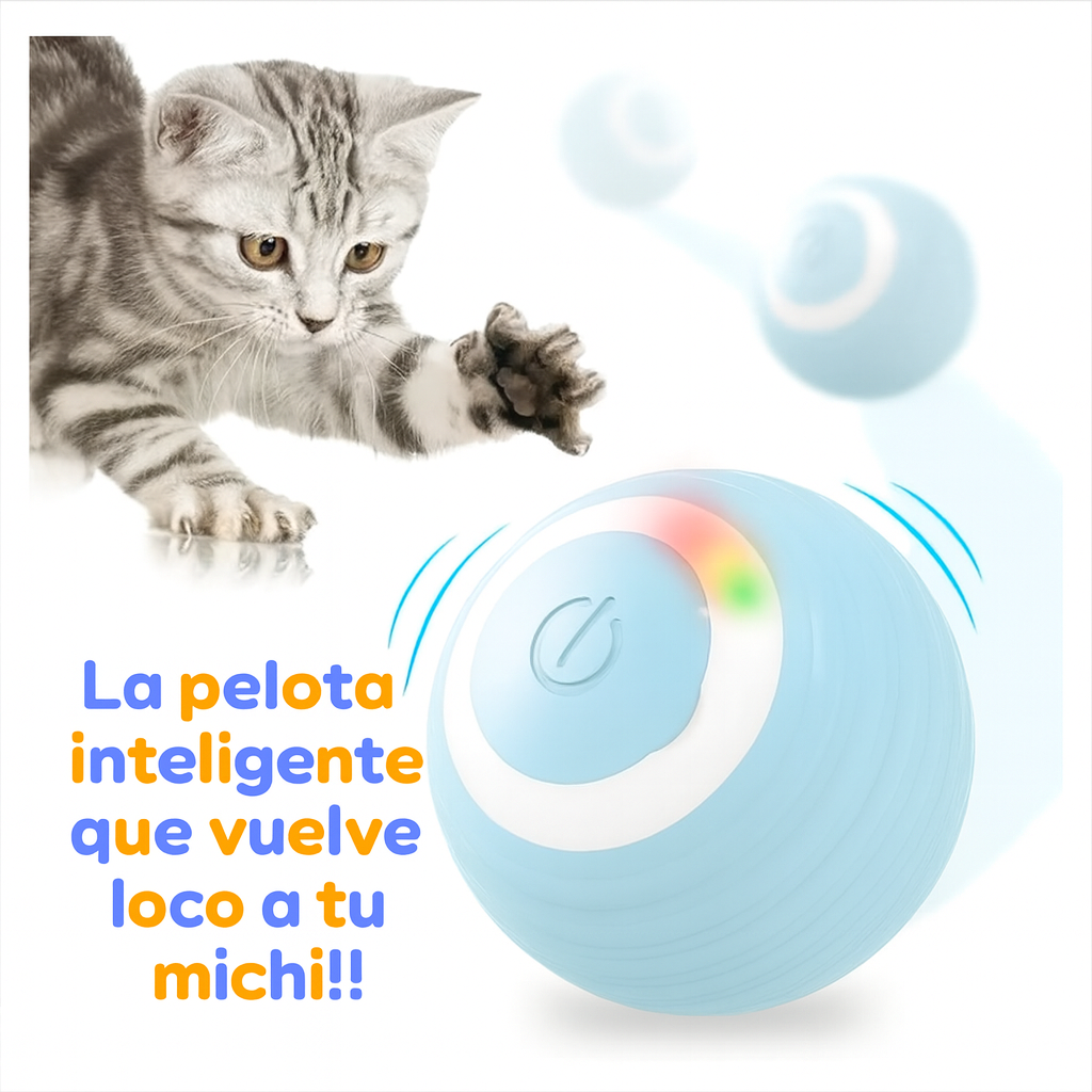 🥎 Pelota para Gatos con Movimiento Inteligente