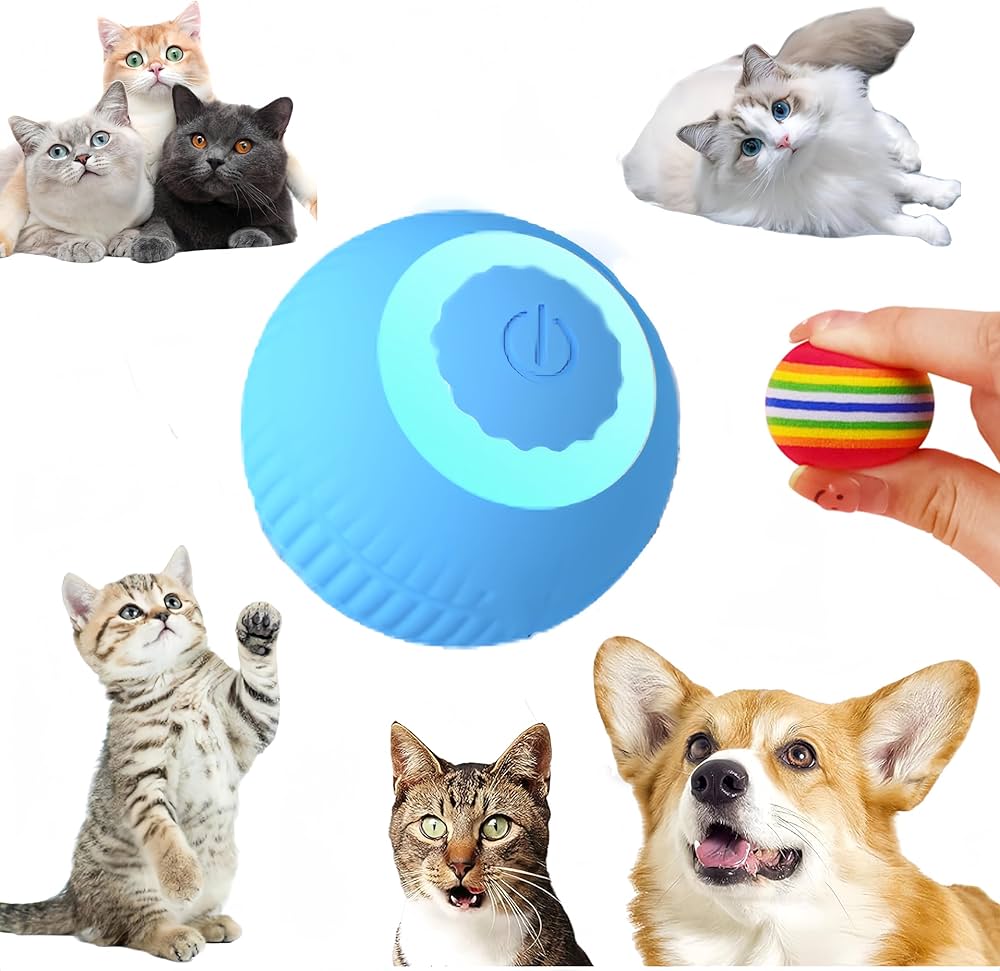 🥎 Pelota para Gatos con Movimiento Inteligente